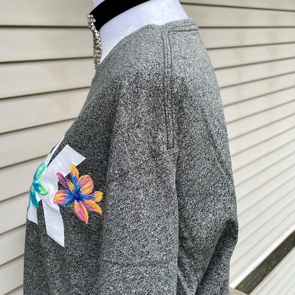 Embroidered Tropical PINK Tee - Picture 8 of 16